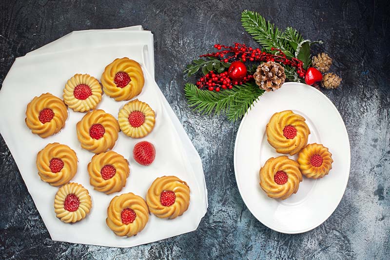 These Jam-Filled Butter Cookies are the perfect treat to ring in the New Year with sweetness and style. With their delicate, buttery shortbread base and a burst of