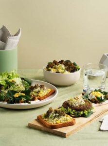 Veggie Falafel with Rice and Fresh Salad